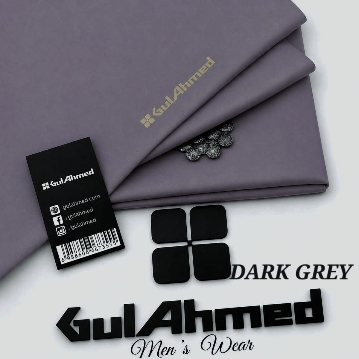 Gull Ahmed Cotton | Dark Grey